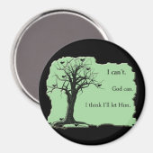 Vogels in Boom - Munt Groen - Magneet (Voorkant / Achterkant)