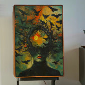 Vogels in Brain Decoupage Tissuepapier