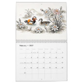 Vogels in Chinese Inkt – Kalender (Feb 2027)