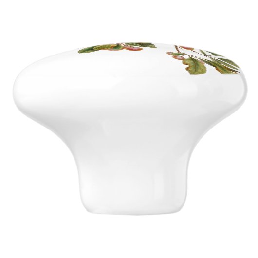   vogels in de Berry-boom Keramische Knop (Zijkant)