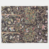 Vogels in de bloem, William Morris Fleece Deken (Voorkant (Horizontaal))