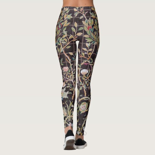Vogels in de bloem, William Morris Leggings (Achterkant)