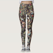 Vogels in de bloem, William Morris Leggings (Voorkant)