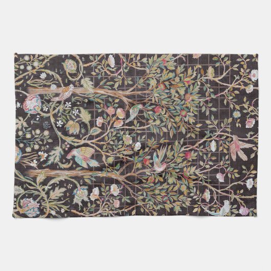 Vogels in de bloem, William Morris Theedoek (Horizontaal)