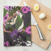 Vogels in de Bloemen Theedoek (Quarter Fold)
