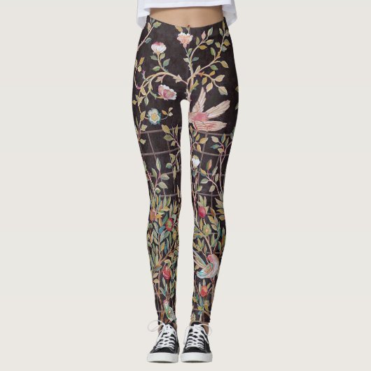 Vogels in de bloementuin, William Morris Legging (Voorkant)