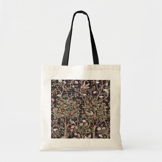 Vogels in de bloementuin, William Morris tote tas (Voorkant)