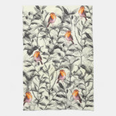 Vogels in de bomen theedoek (Verticaal)