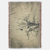 Vogels in de boom   -     deken (Voorkant Verticaal)