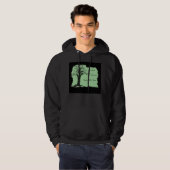 Vogels in de boom - Mint Green - Hoodie Sweatshirt (Voorkant volledig)