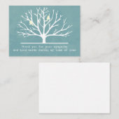 Vogels in de boom Silhouette Hartelijk dank Notitiekaartje (Voorkant / Achterkant)