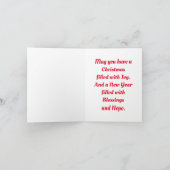  vogels in de boomvakantiekaart feestdagen kaart (Binnen)