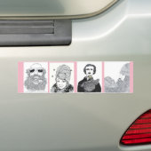 Vogels in de Bumpersticker van Beards door Shoshan (Op auto)