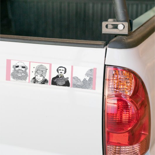 Vogels in de Bumpersticker van Beards door Shoshan (Op Truck)