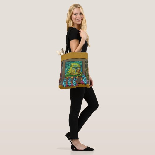 Vogels in de Canvas tas van de galerie (Op model)