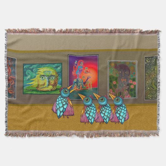 Vogels in de galerie deken (Voorkant)