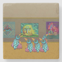 Vogels in de galerie