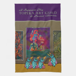 Vogels in de galerij Keuken Handdoeken