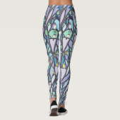 Vogels in de glas-in-loodramen leggings (Achterkant)