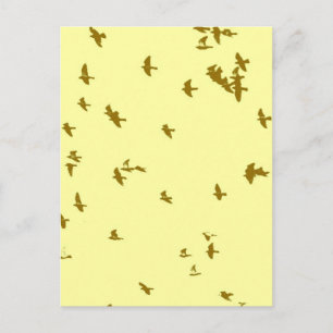 Vogels in de hemel briefkaart