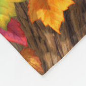 Vogels in de herfstapelboom fleece deken (Hoek)