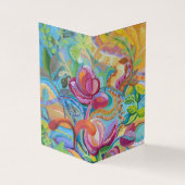 Vogels in de Kaart van de bloementeelt (Buitenkant)