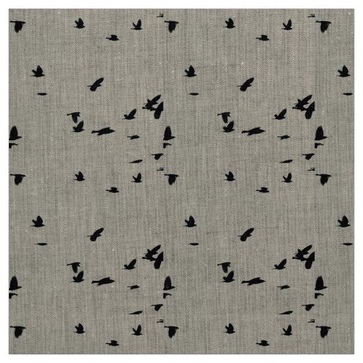 Vogels in de stof van het vlieglinnen (Swatch)