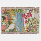 Vogels in de tuin deken (Voorkant)