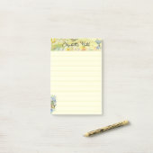 Vogels in de tuin gepersonaliseerd post-it® notes (Op bureau)