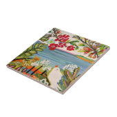 Vogels in de tuin tegeltje (Zijkant)