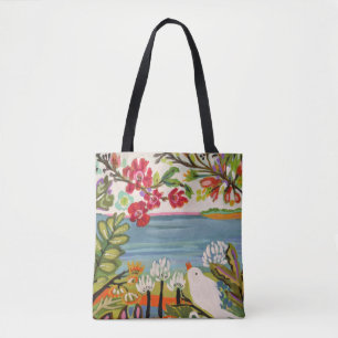 Vogels in de tuin tote bag