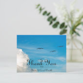 Vogels in de vlucht Dank u Briefkaart (Staand voorkant)