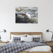 VOGELS IN DE WILDE #1 OP CANVAS 20 "x 16" Afdruk (Insitu (Slaapkamer))