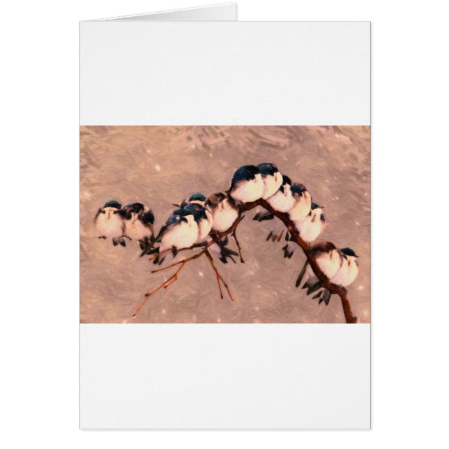 vogels in de winter (Voorkant)