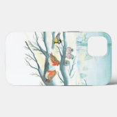 Vogels in de witte sneeuwwinter Case-Mate iPhone case (Achterkant (horizontaal))