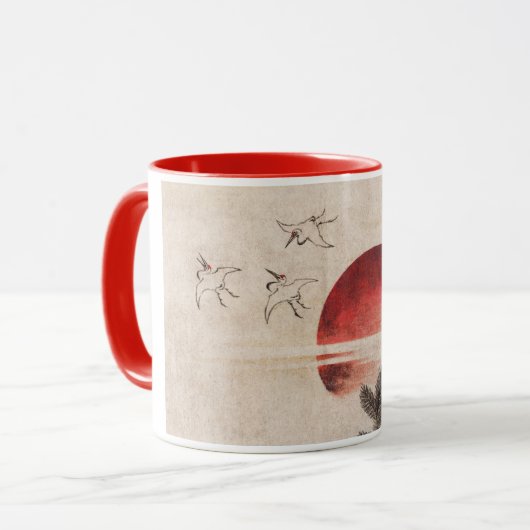 Vogels in de zon mok (Voorkant links)