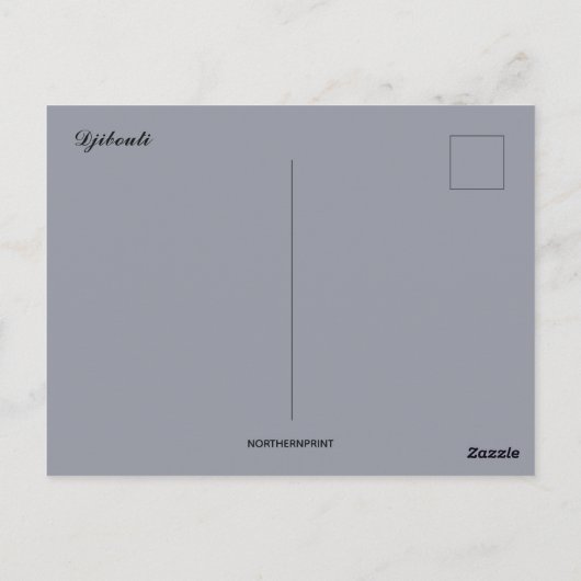 Vogels in Djibouti Briefkaart (Achterkant)