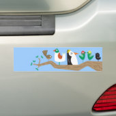 Vogels in een boom bumpersticker (Op auto)