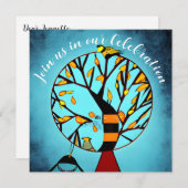 Vogels in een boom Einde Chemo Cancer Celebration Kaart (Voorkant / Achterkant)