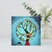 Vogels in een boom Einde Chemo Cancer Celebration Kaart (Staand voorkant)