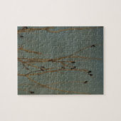 Vogels in een boom, Grunge Legpuzzel (Horizontaal)