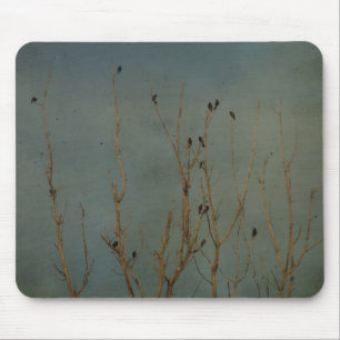 Vogels in een boom, Grunge Muismat