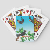 Vogels in een boomafspeelkaart pokerkaarten (Achterkant)
