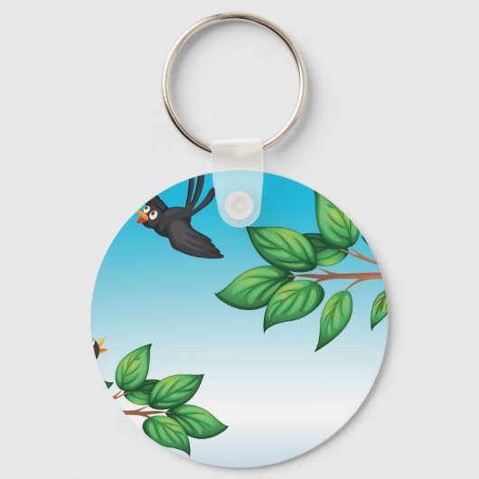 Vogels in een Sleutelhanger (Achterkant)