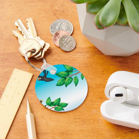 Vogels in een Sleutelhanger