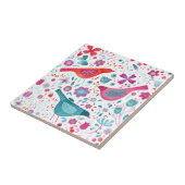 Vogels in een Waterverf van de Garden Folk Boho Tegeltje (Zijkant)