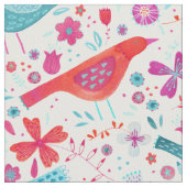 Vogels in een Waterverf van de Garden Modern Boho Stof (Close Up)