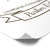 Vogels in eikenboom Harde vingerafdruksboek Poster (Hoek)