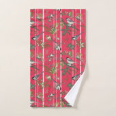 Vogels in groene handdoek (Handdoek)