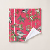 Vogels in groene handdoek (Wasdoekje)